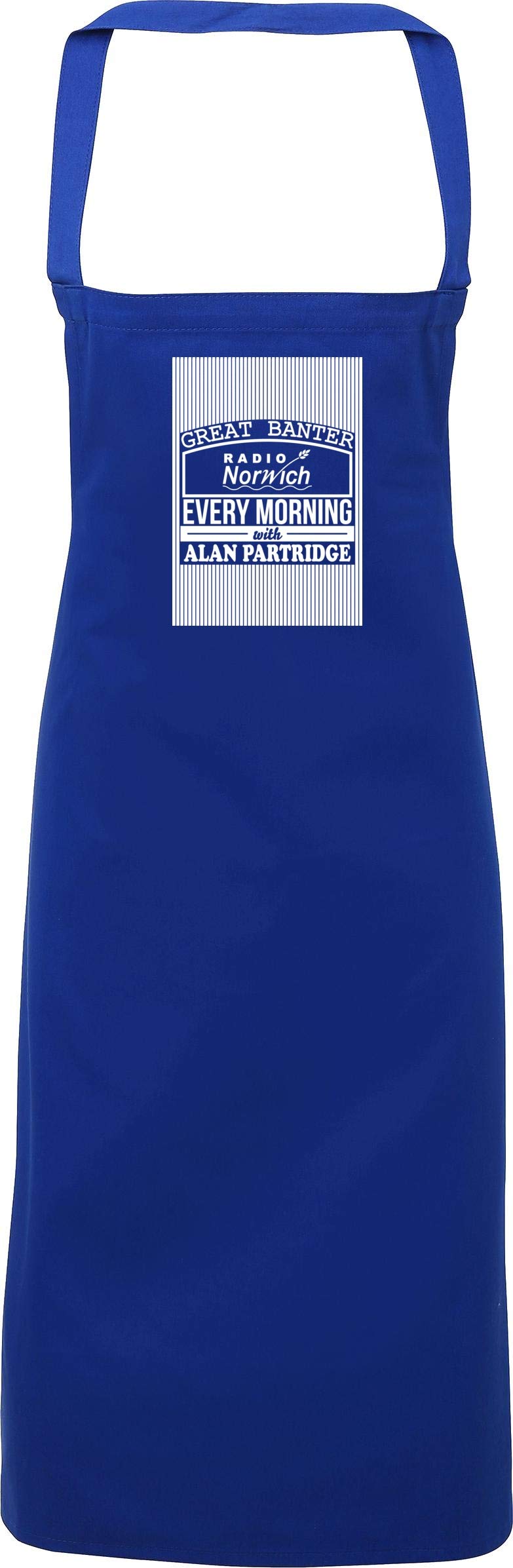 Hippowarehouse Great banter radio norwich every morning with Alan Partridge Apron kitchen cooking painting DIY onesize adult