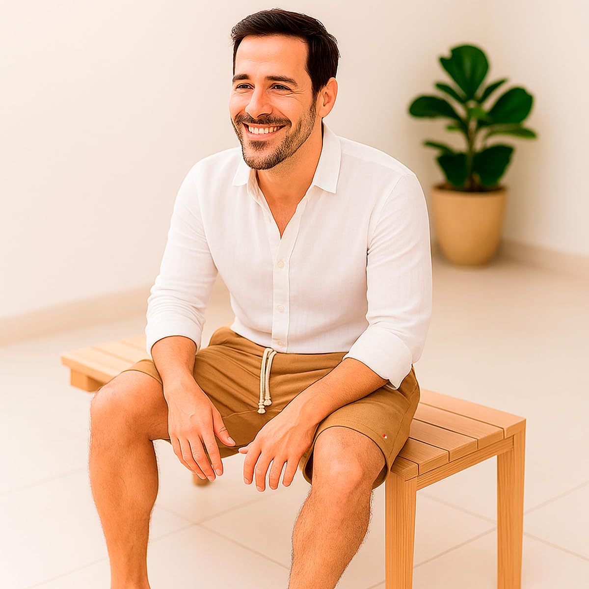 Bermuda Shorts Masculina Sandrini Linho Casual Elástico em promoção! Veja a oferta e mais achadinhos de Shorts & Bermudas 7 Hoje é o melhor dia para comprar Bermuda Shorts Masculina Sandrini Linho Casual Elástico com aquele preço maroto! Promoção! Aproveite a oferta! 7