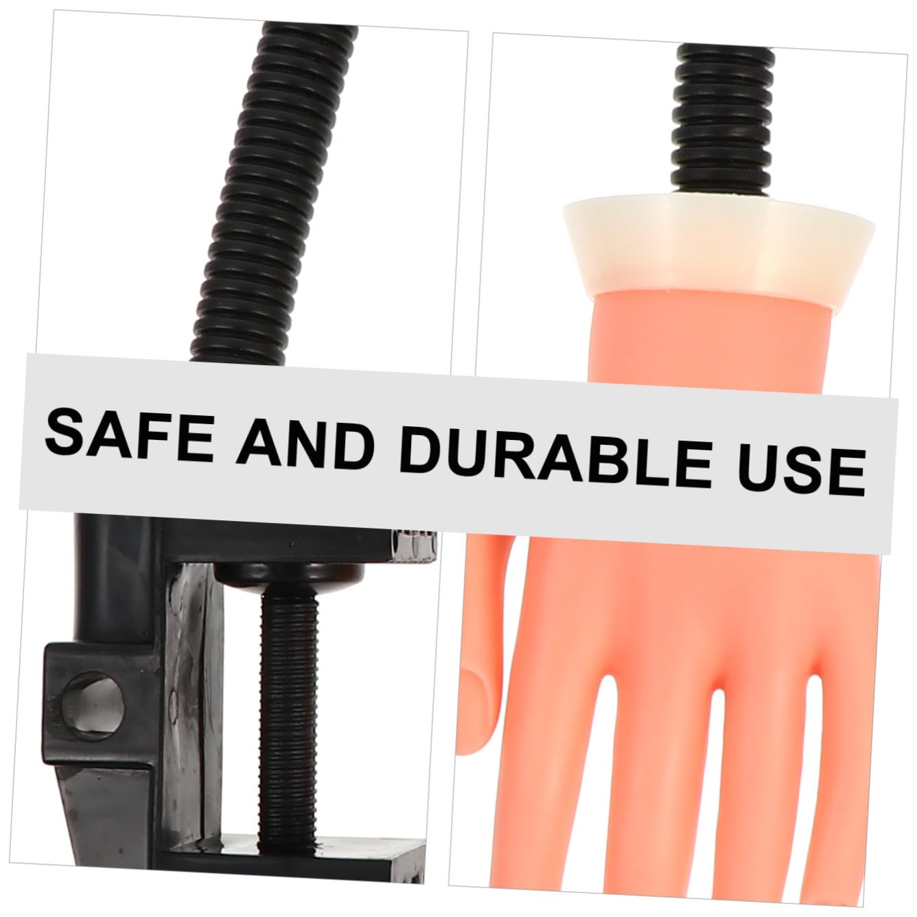 Hohopeti Mano per Pratica Unghie Riutilizzabile in Plastica Leggera Articolazioni Mobili per Formazione Manicure e Design Nail Art