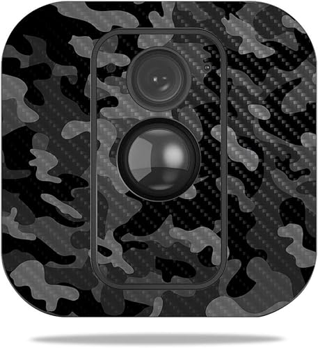 Miniatura 89 de MightySkins - Skin de fibra de carbono para cámara Blink XT para exteriores, chips dorados, acabado de fibra de carbono texturizado, protector