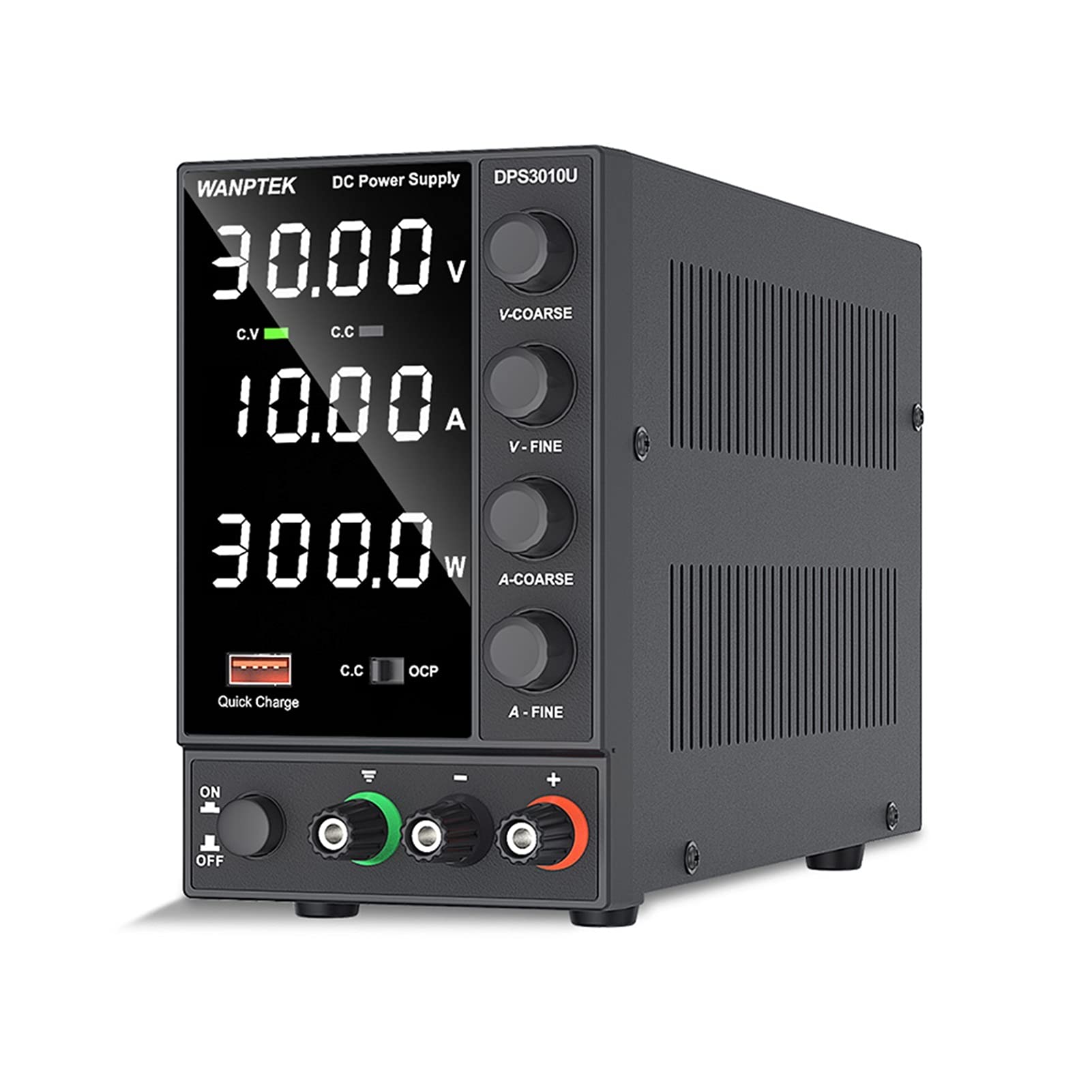 Labornetzteil, Einstellbar DC Stromversorgung 3. 0V 10A LED. Laborbank Stromquelle stabilisierte Stromversorgungsspannungsregler-Schalter 60V 5A(WPS1602H 160-V 2A)