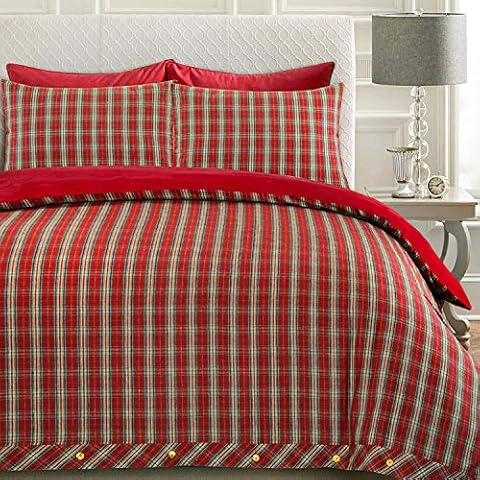 Nimsay Home Highland Tartan Flannelette Duvet Set Cover