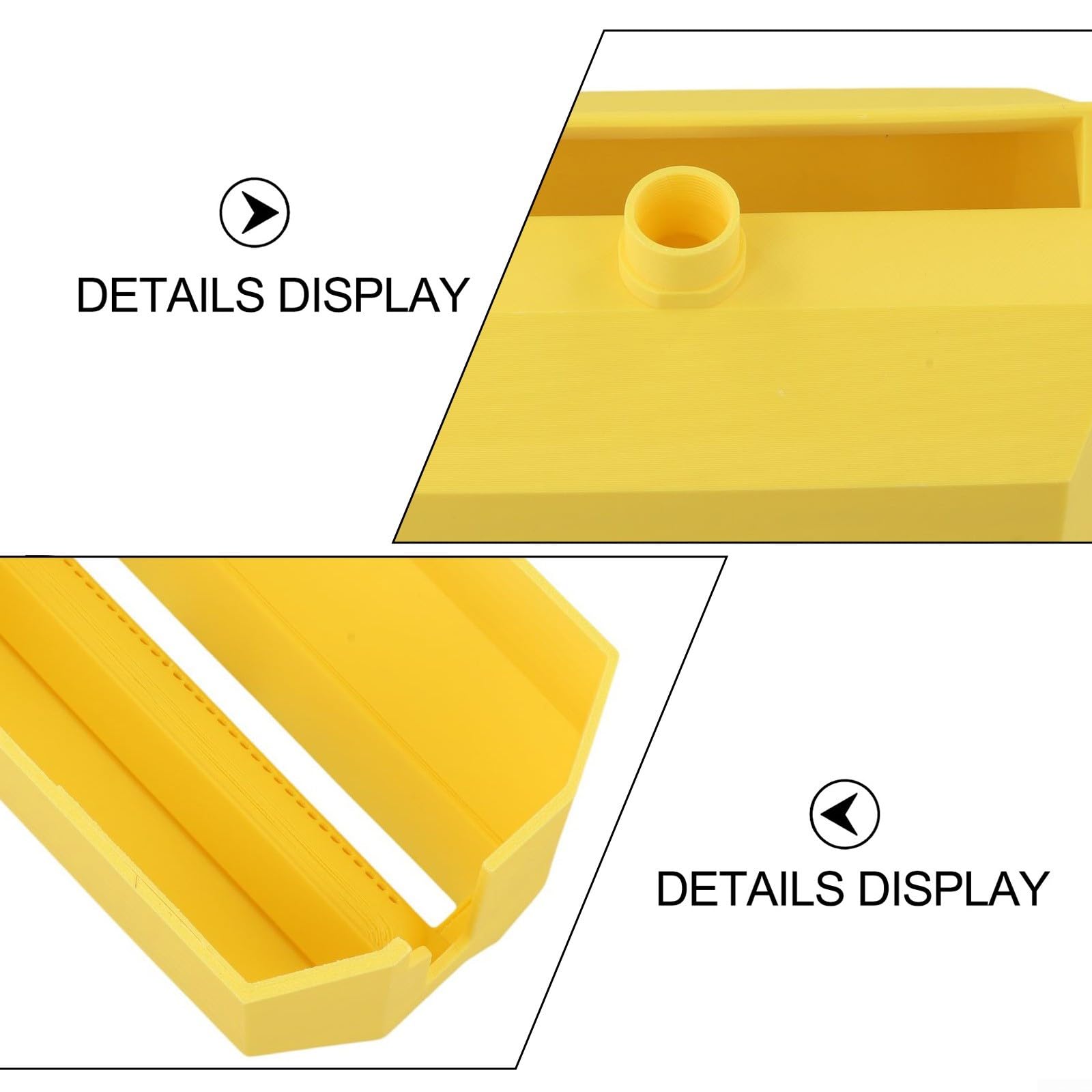 Pulitore per rulli di vernice da 9 pollici, lavaggio rapido con adattatore girevole per schiuma e microfibra, robusto strumento in plastica per risparmiare acqua, giallo