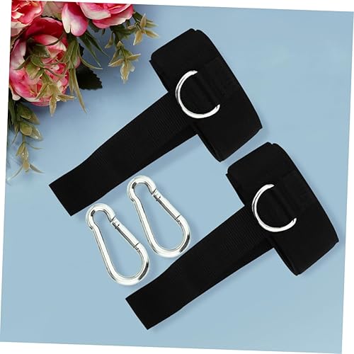 Miniatura 6 de Kisangel 2 Sets Ankle Straps Exercise Ankle Strap Banda de resistencia para ejercicios Cable Cuffs Gym Stretch Bands Stretch Strap Exercise Bands