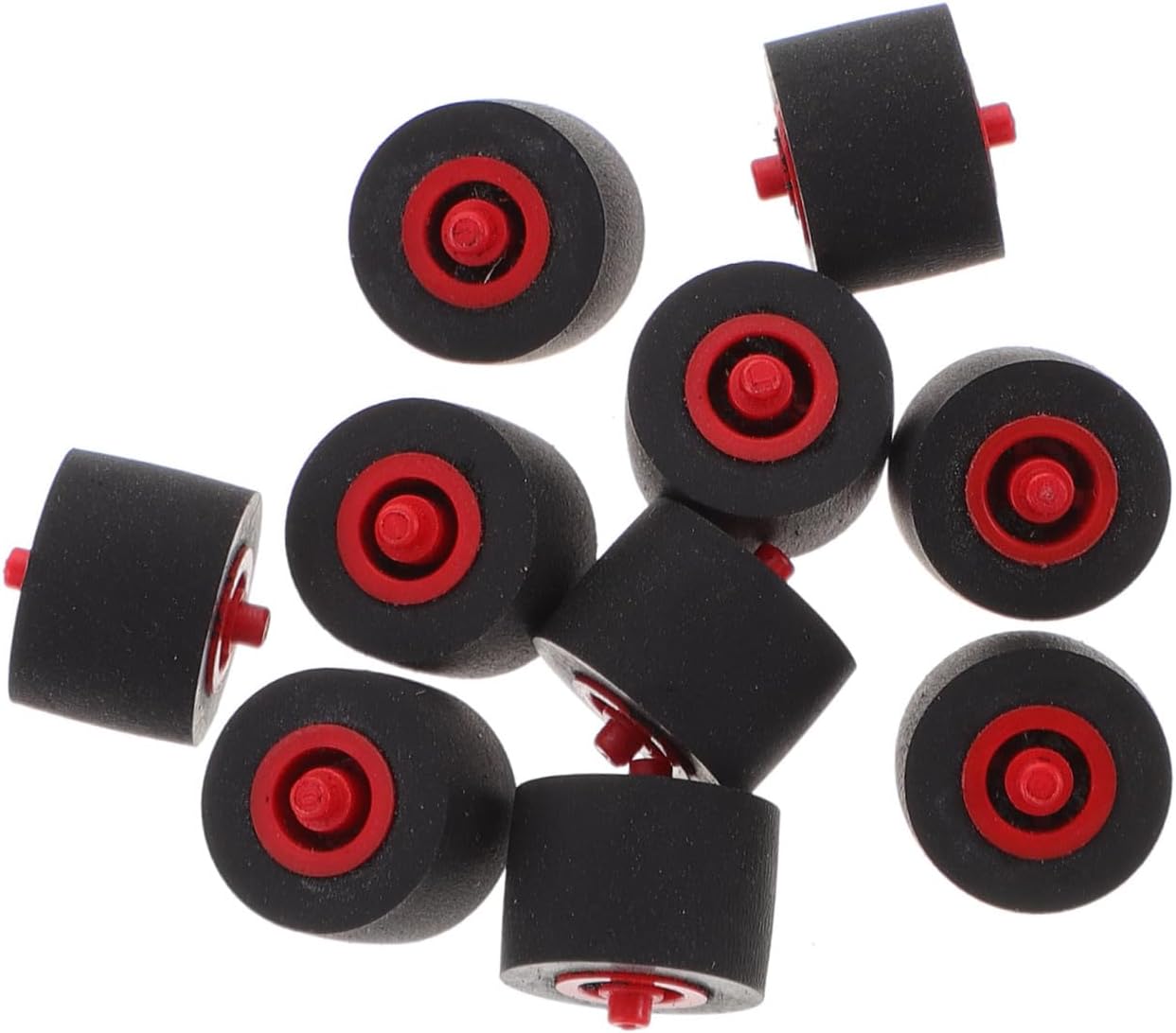 10pcs Pinch Roller for Recorder Plastic Rubber Black Repair