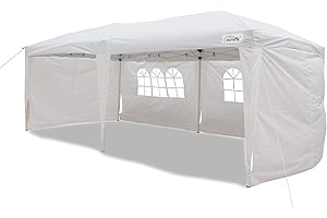 GOUTIME Easy Up 10x20 Pop Up Canopy Tent with Sidewalls