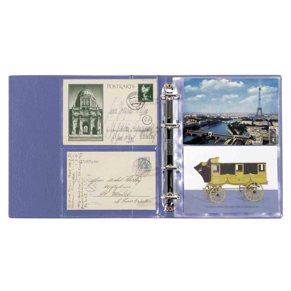 Lindner 5800 - B album na kartki pocztowe LOTOS-niebieski