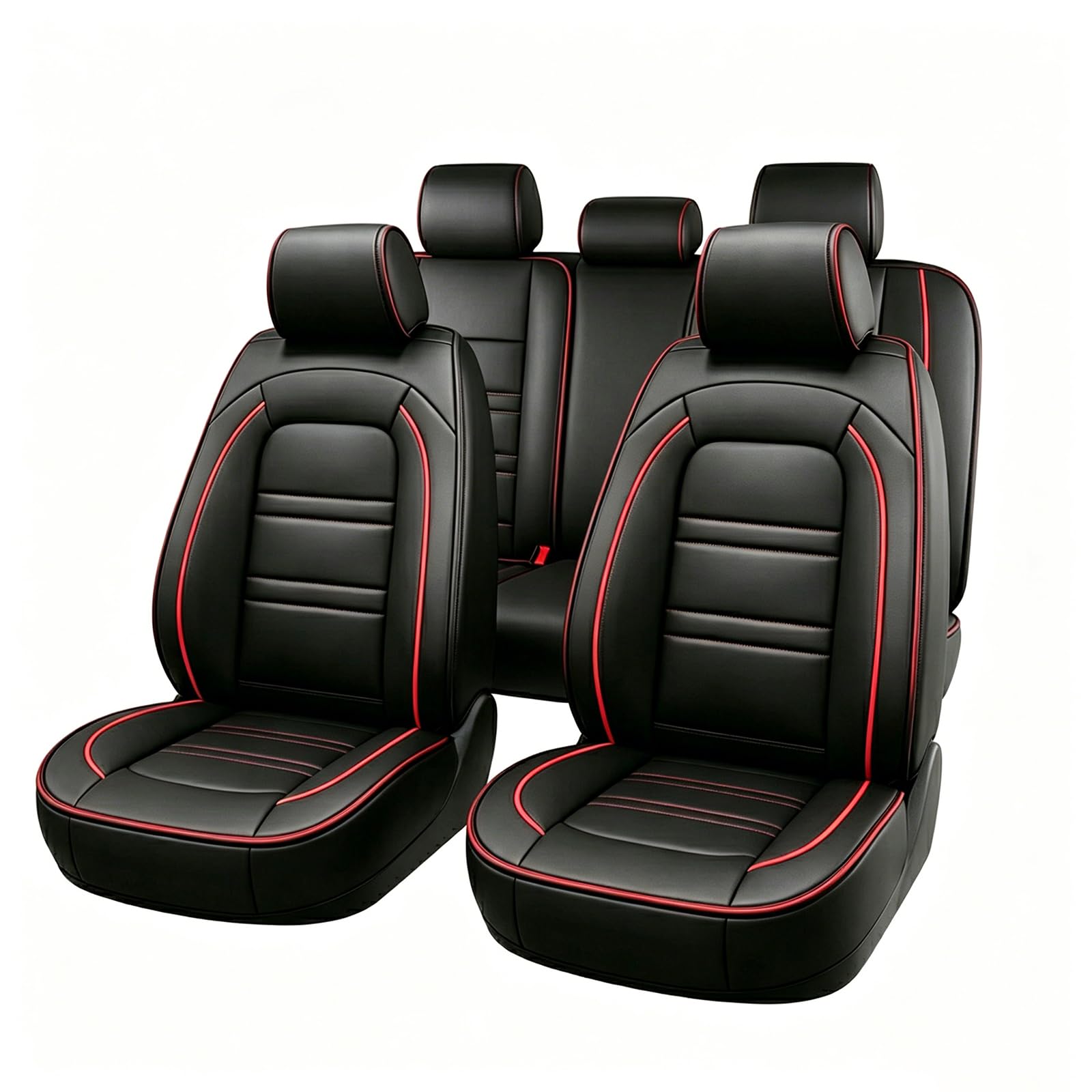 RFUJBPDZA Leather Car Seat Covers Full Set, For Peugeot 3008 E3008 P64 2024-2026 Luxury Faux Leather Interior Protector Breathable Airbag Compatible Automotive,B
