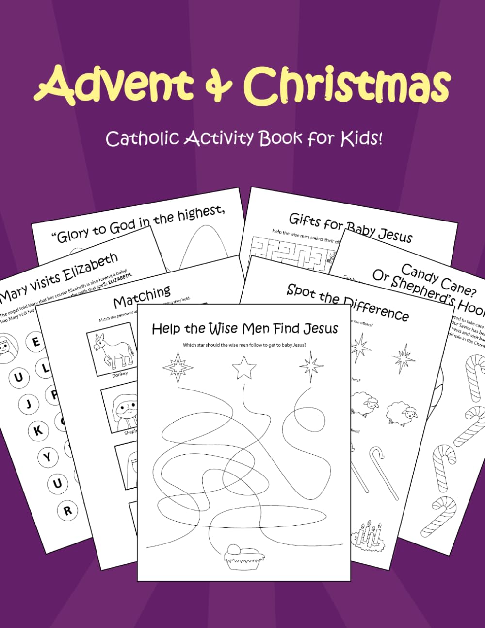 Advent & Christmas Activity Book for Kids (Kids Catholic Holiday Activity Books)