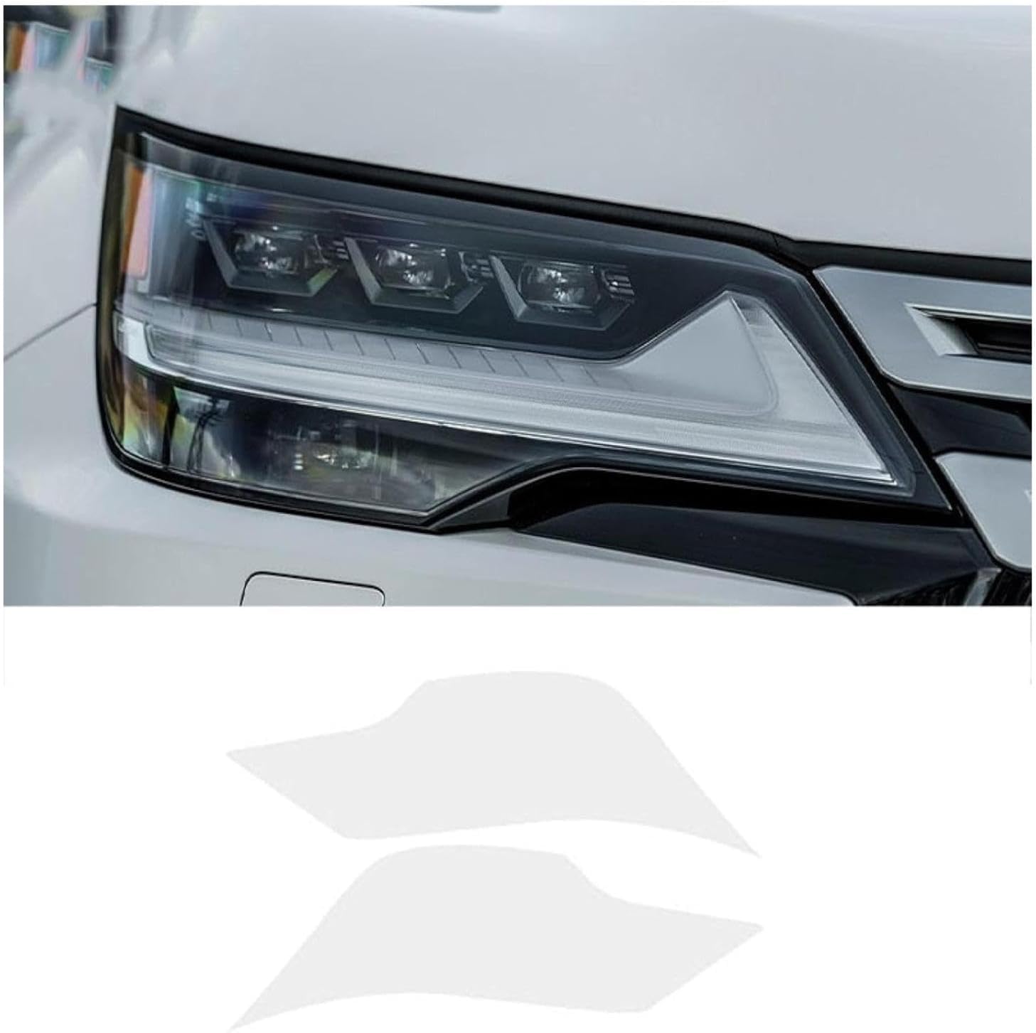 SamLng Car Front Light Film for Lexus LX600 2022 2023 Car Headlight Film Front Light Transparent Blackened Moulding Vinyl Protection Sticker Car Light Film