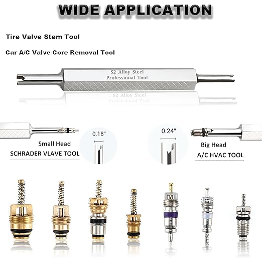 Lucstar Herramienta Removedora Núcleo Válvula A/C R134A R12 miniatura 4
