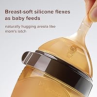 Vista 4 de Thyseed Silicone Natural Breast-Like Bottle with Nipple(3-7 Months),8oz，1pack