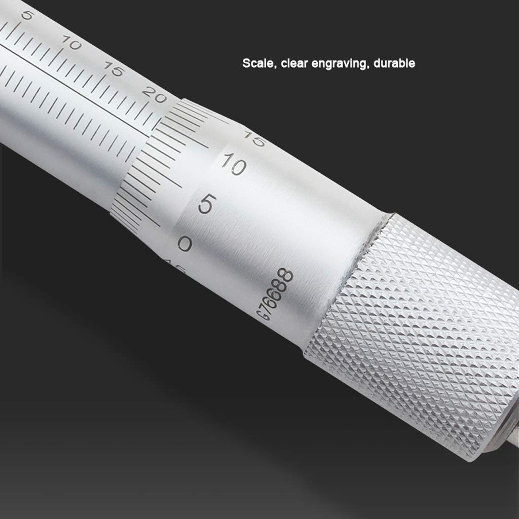 Micrómetro Estriado de 0-15mm/0,01mm, sonda pequeña, Superficie de medición, diámetro Exterior, calibrador micrométrico, micrómetro en Espiral preciso