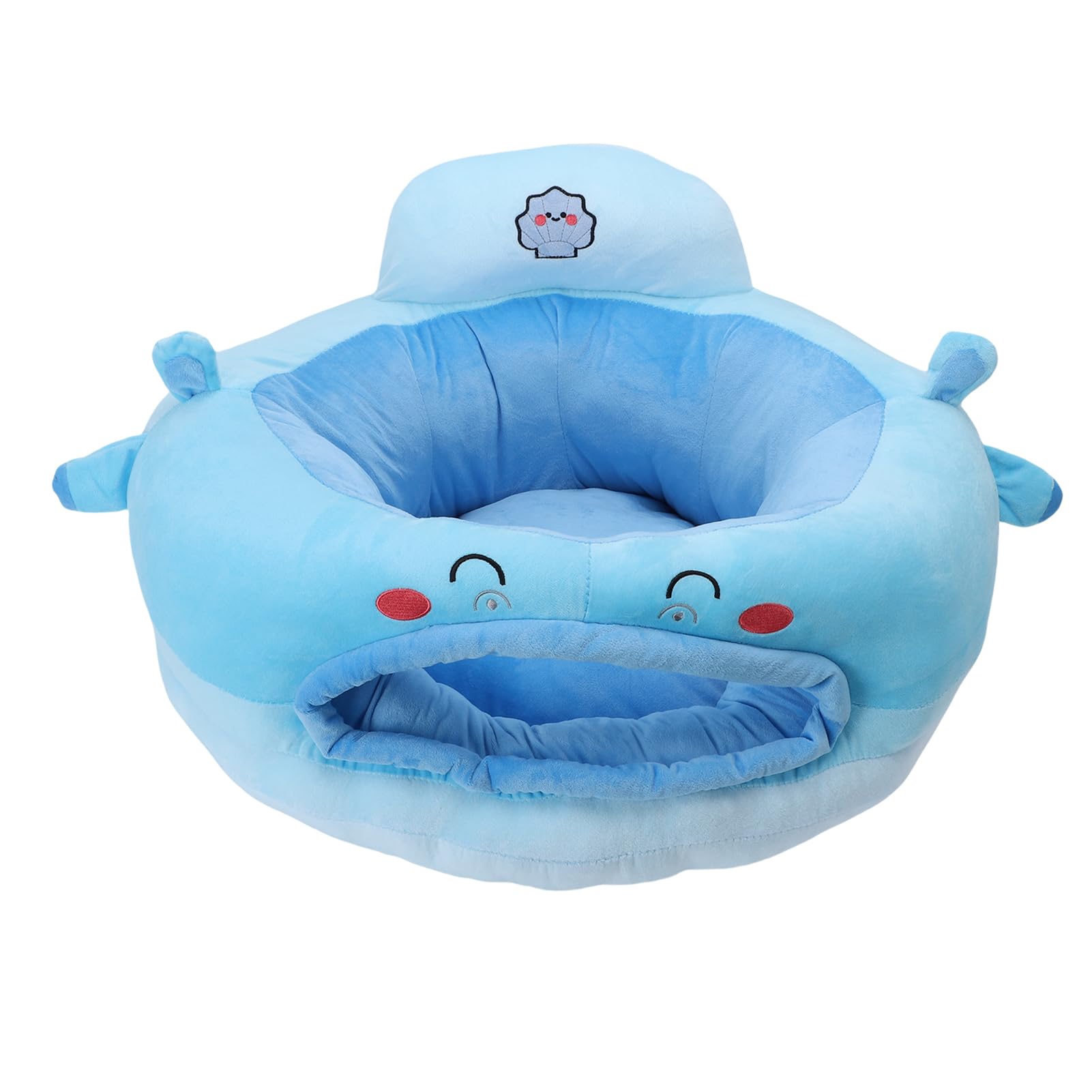 Jiawu Divano per Sedersi per Neonati, Divano di Supporto per Neonati in Morbido Peluche con Animali dei Cartoni Animati, Sedia per con Supporto per Paraurti a 360 Gradi per per la Schiena del (stile