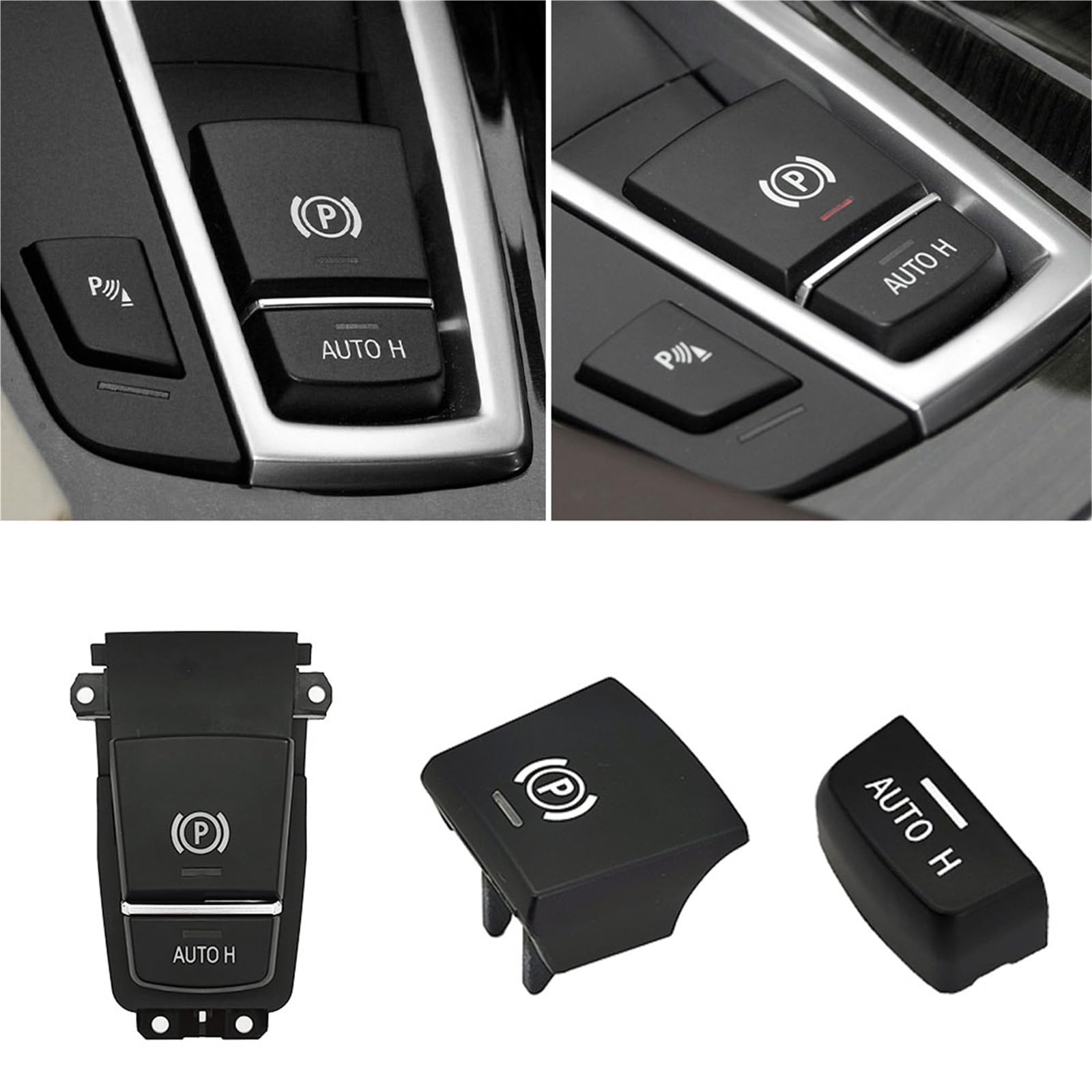 Cache-bouton de frein à main/frein Compatible avec BMW 5, 6, 7