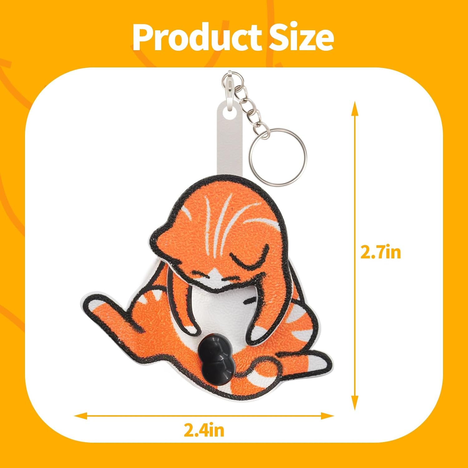 Mischief Cat Interactive Keychain Funny Wiggling Keychain with Rotating Cats Eggs Hilarious Gift for Cat Lovers