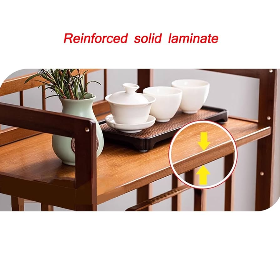 Amazon.co.jp: キッチンワゴンキャスター付き 健康的な竹