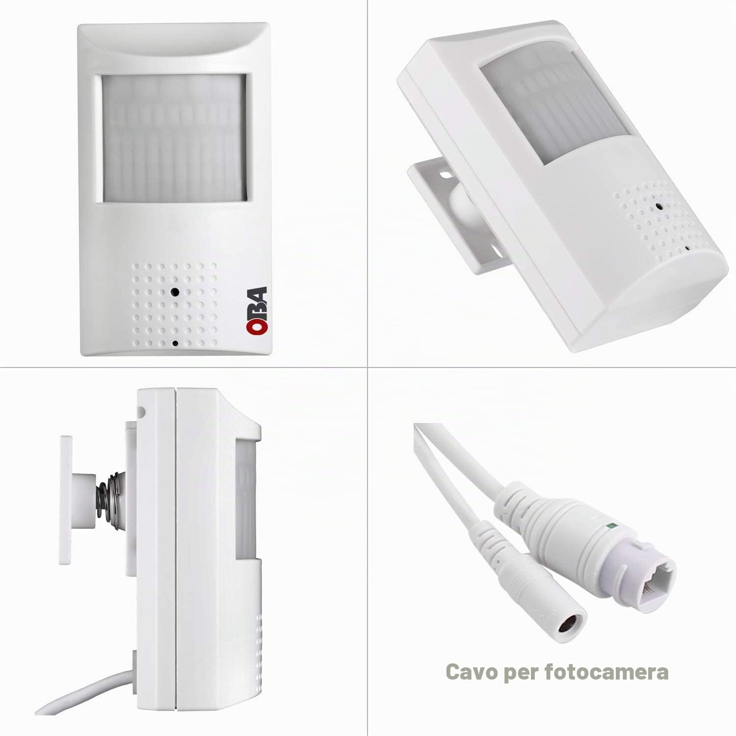 Oba MP02 4 Megapixel Audio In/Out Telecamera Ip camera sensore pir wifi wireless infrarossi supporto microsd P2P gratuito…