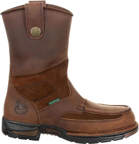 Georgia Boot Men's Georgia Athens Wellington Work Boot-m MNS 10" Gwp Wrk Br