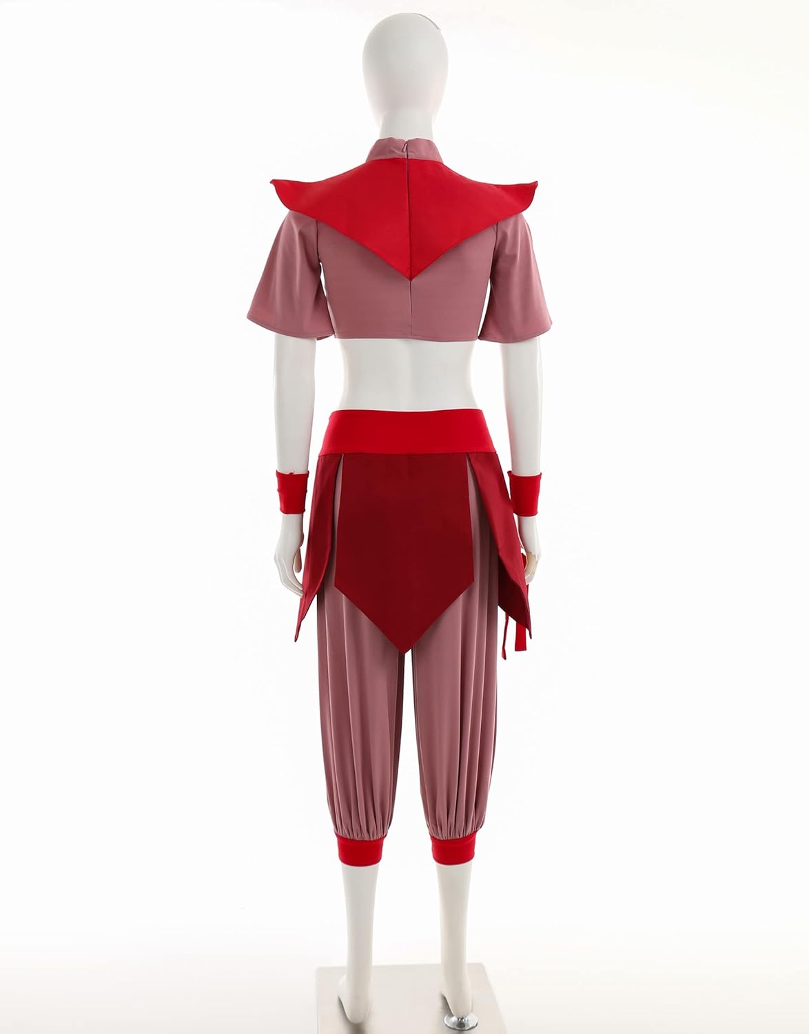 Cosplay.fm Women's Anime Cosplay Costume Female Kungfu Wear Suit with Wrist Support and Headwear