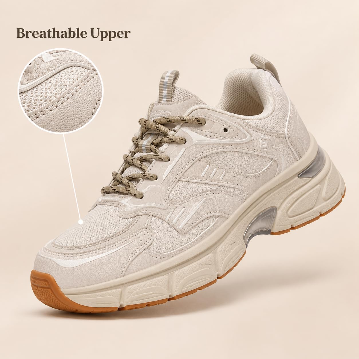 Scarpe Casual Donna Leggere Scarpe da Corsa con Plateau Spesso Ammortizzanti Sneakers Antiscivolo e Resistenti