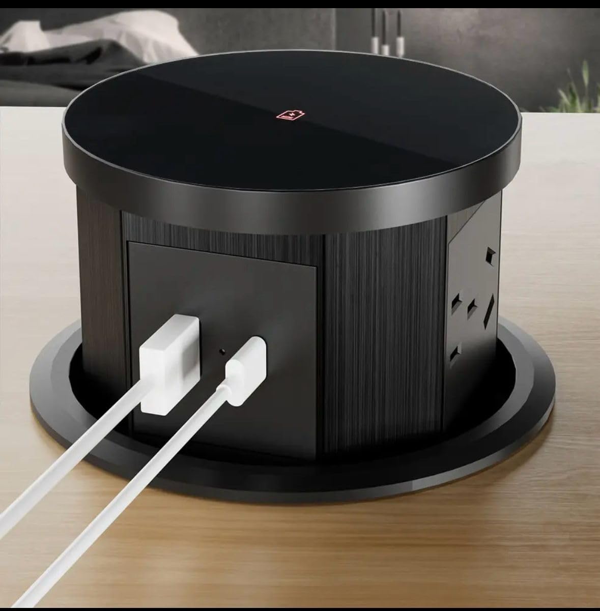 Pop Up Electrical Outlet for Countertop with 3 AC Power Outlet for Kitchen Counter Conference Desk USB type A+C charge with high Speed 18 watt + 15 WATT Fast Wireless (AVT-804)-image-30