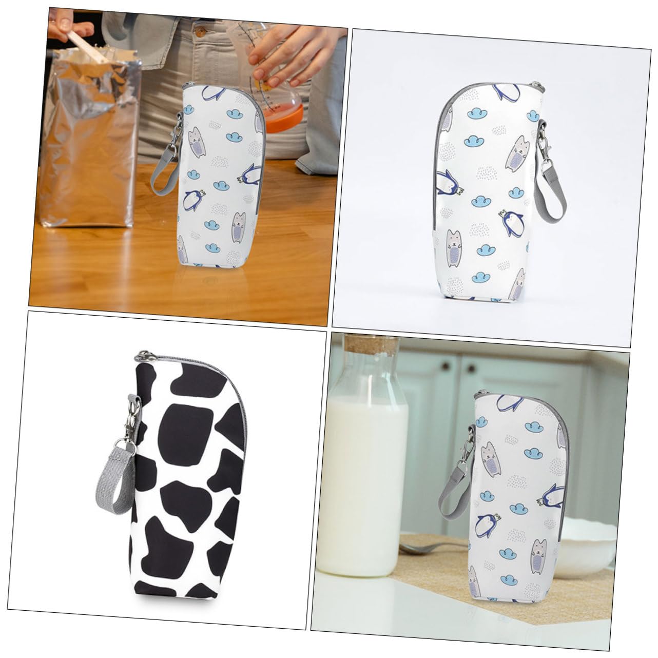 VICASKY Bolsa aislante para biberones para biberones, práctica bolsa térmica para viajes con resistente a fugas aislada para mantener el calor durante mucho tiempo, 3 unidades en diferentes colores
