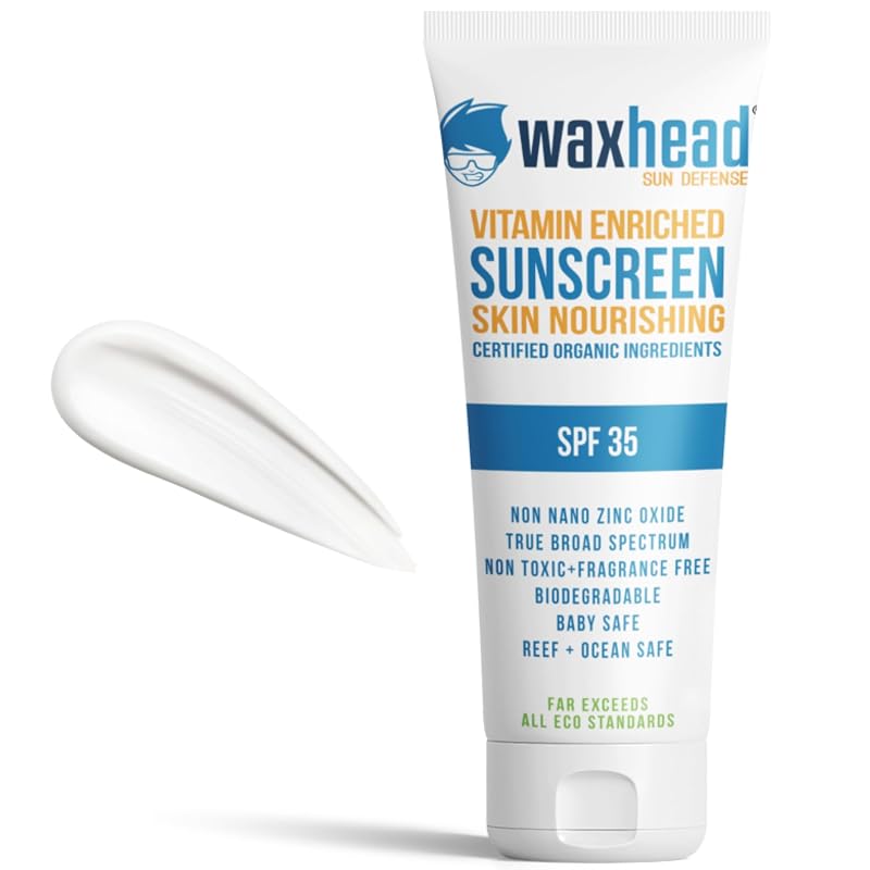Waxhead Sun Defense Foods Loção Corporal Mineral com Óxido de Zinco SPF 35, 113 g