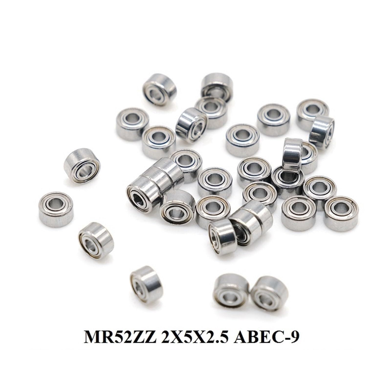 Namiar, 10 sztuk MR52ZZ 2 * 5 * 2.5mm ABEC-9 cicha praca łożysko do karty graficznej szybkie łożyska silnika L-520ZZ W52 szczęście