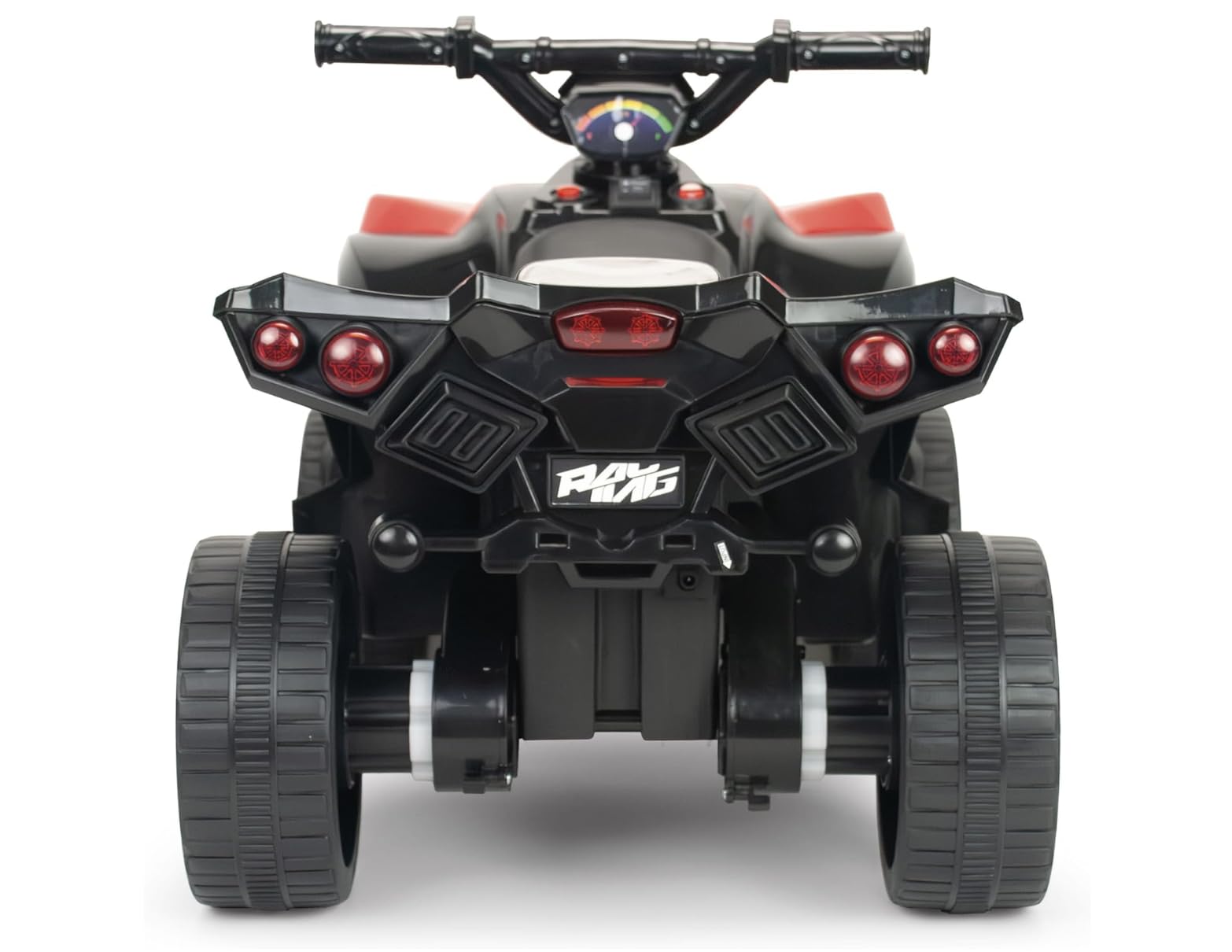 Quad Eléctrico Infantil 6V Rojo - Quad Racing para Niños +18 Meses con Marcha Atrás + Luces LED + Sonidos + Pedal Acelerador + Freno Eléctrico - Vehículo Eléctrico Niño Niña - INJUSA