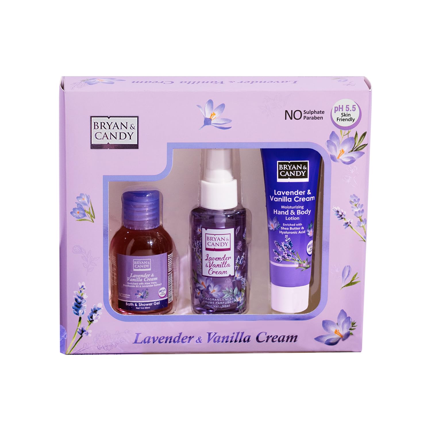 Buy Bryan & Candy Bath Kit Gift set for Women 100% Vegan,Ph5.5