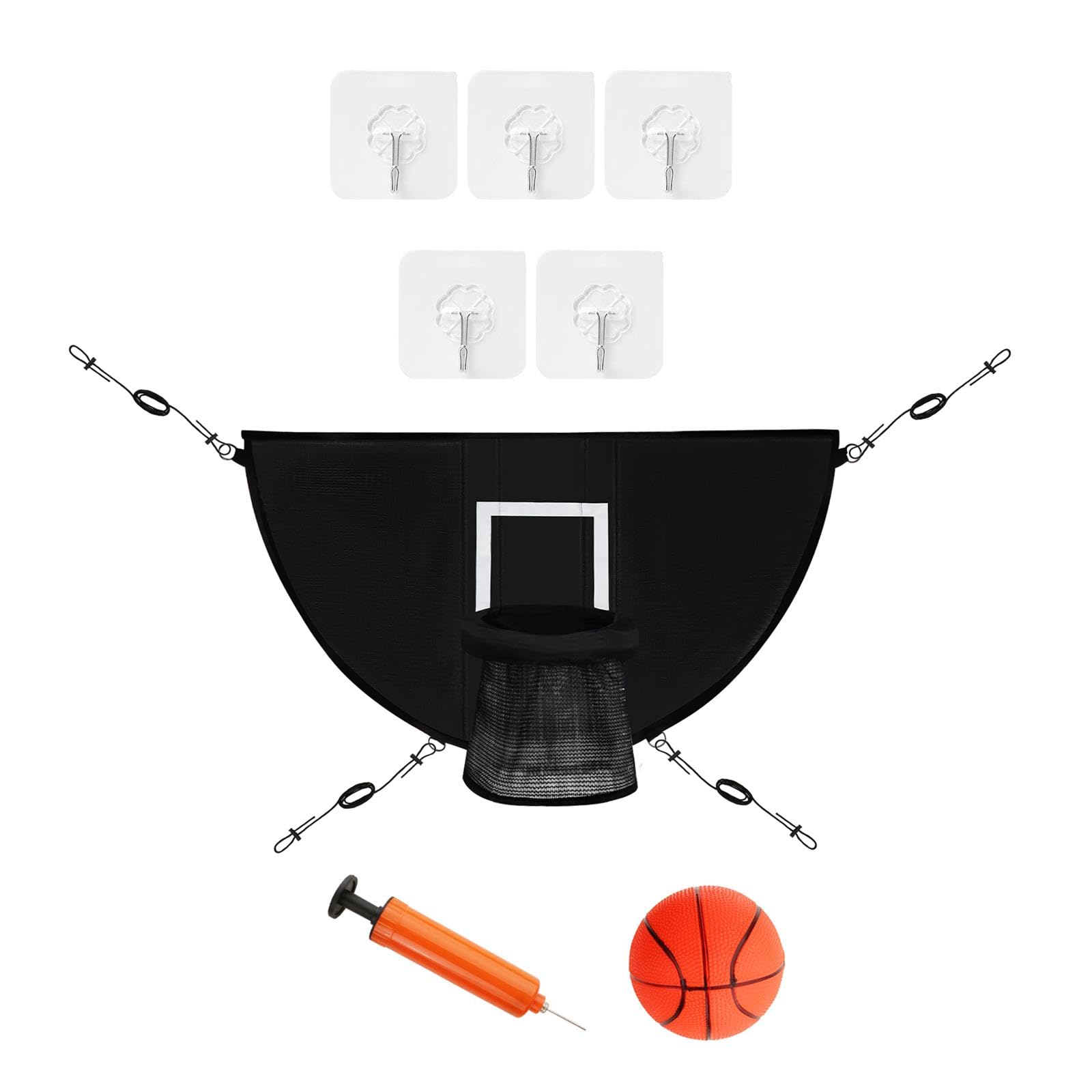 Basketball Hoop for Trampoline with Ropes and Hooks|Sporting Goods|Team Sports|Basketball|Backboard Systems-image-22