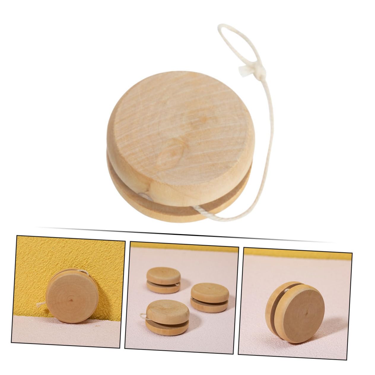 Toddmomy 2sets Wooden Perfect Toy for Boys and Girls Yoyo Balls for Park 5pcs*2