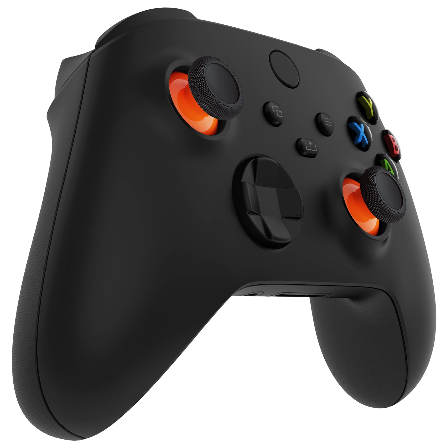 eXtremeRate Replacement Thumbsticks for Xbox Core Wireless Controller, Joysticks Repair Kit for Xbox Series X/S Controller, Custom Analog Stick Buttons for Xbox One S/X/Elite - Orange & Black — view 5
