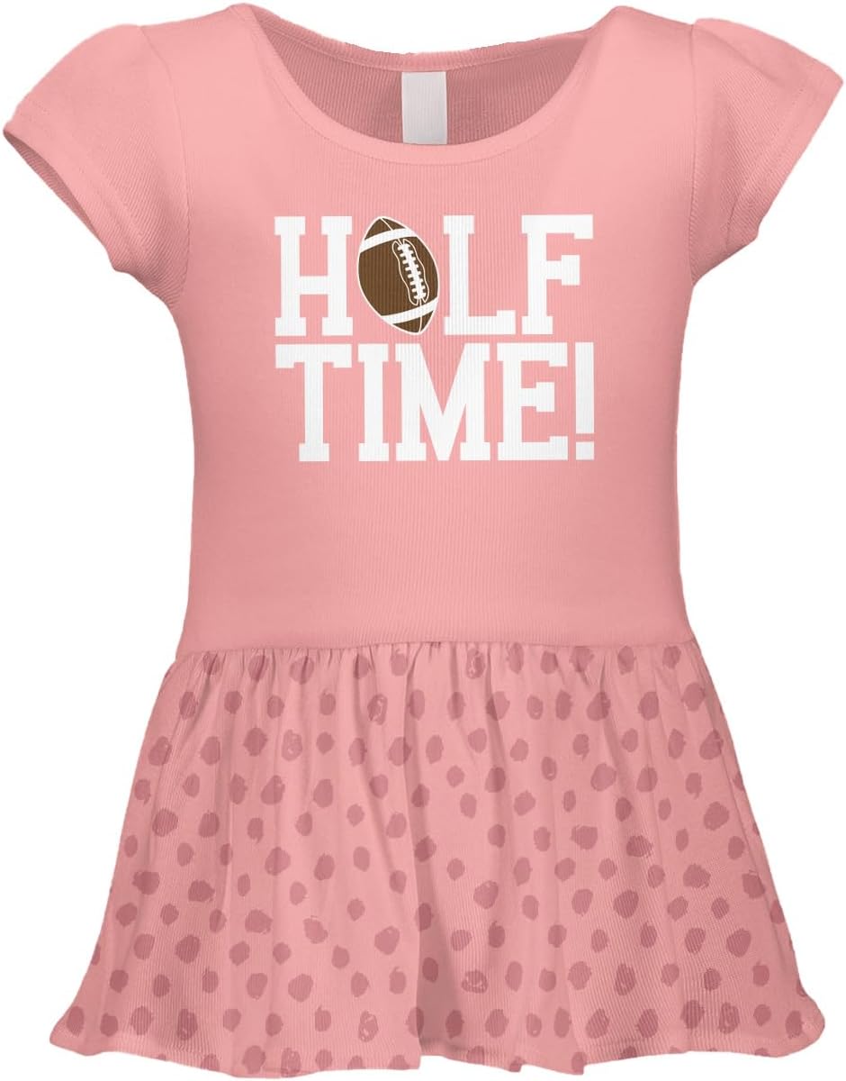Tcombo Halftime! - Football Half Birthday Infant/Toddler Baby Rib Dress
