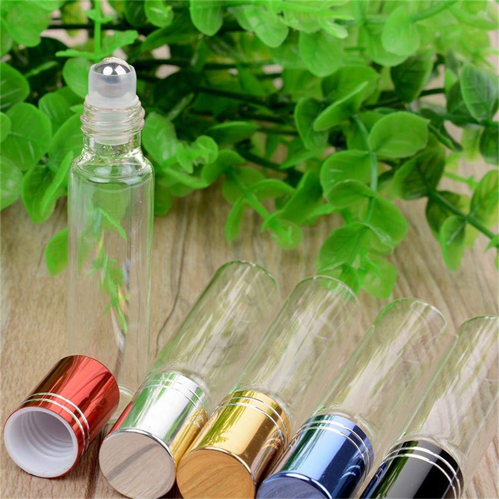 Leere Rollerflasche Aus Glas – 50 Ml, Mit Massageball – Perfekt Für ätherische Öle & Parfüm, Nachfüllbar & Auslaufsicher