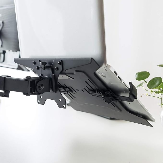Soporte para laptop HumanCentric para brazos de monitor VESA miniatura 4