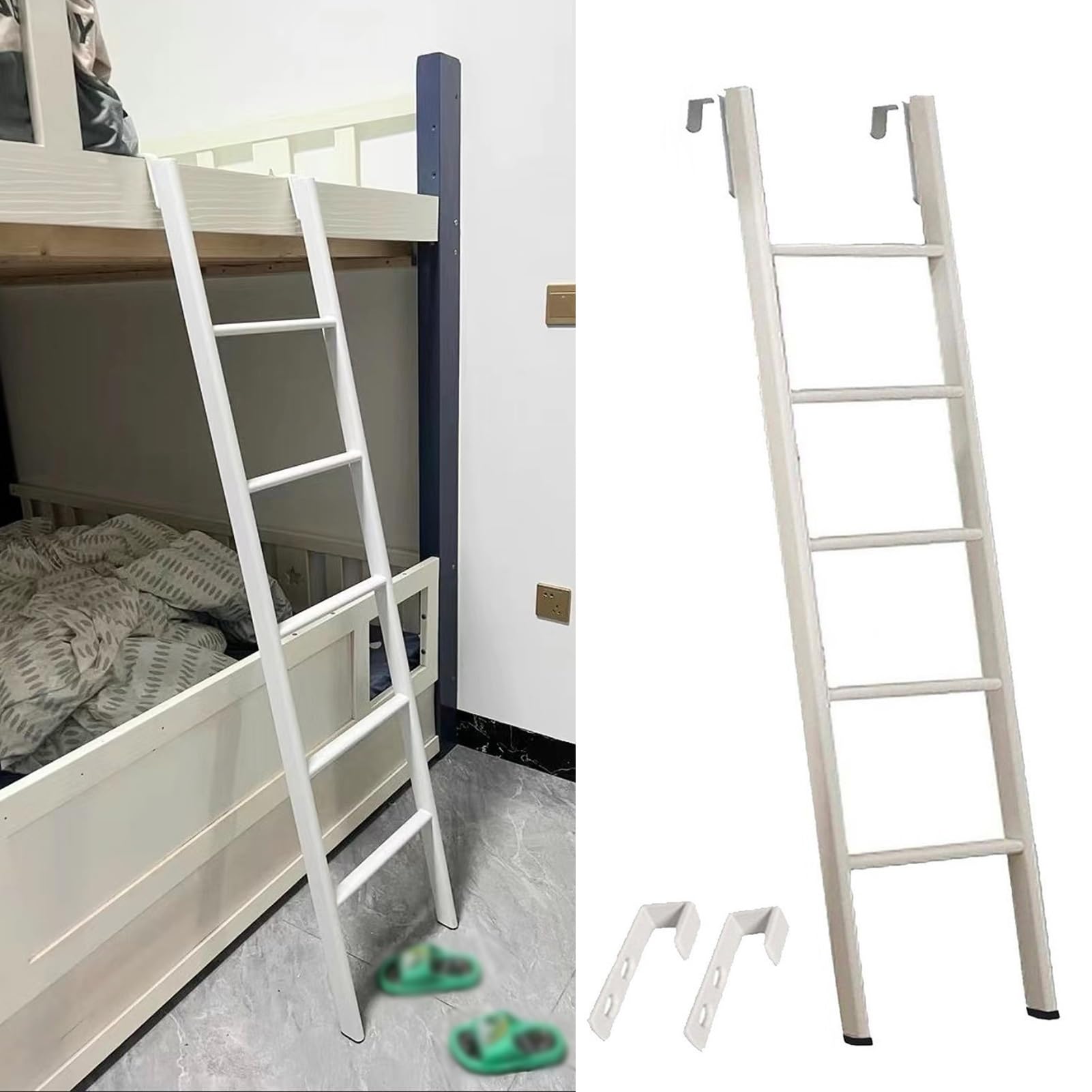 Escalera de metal para litera de alta resistencia y diseño robusto para dormitorios y RV 1