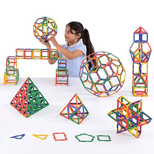 Juego de construcción de figuras geométricas Polydron Frameworks (Paquete de 460 piezas)