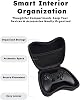 Funda para GameSir Nova Lite 2, PU, Negro, con Cable de Carga | Protección EVA, Bolsillo de Malla de Panal, Asa Ancha, Forro Suave, Estuche de Viaje Portátil 7