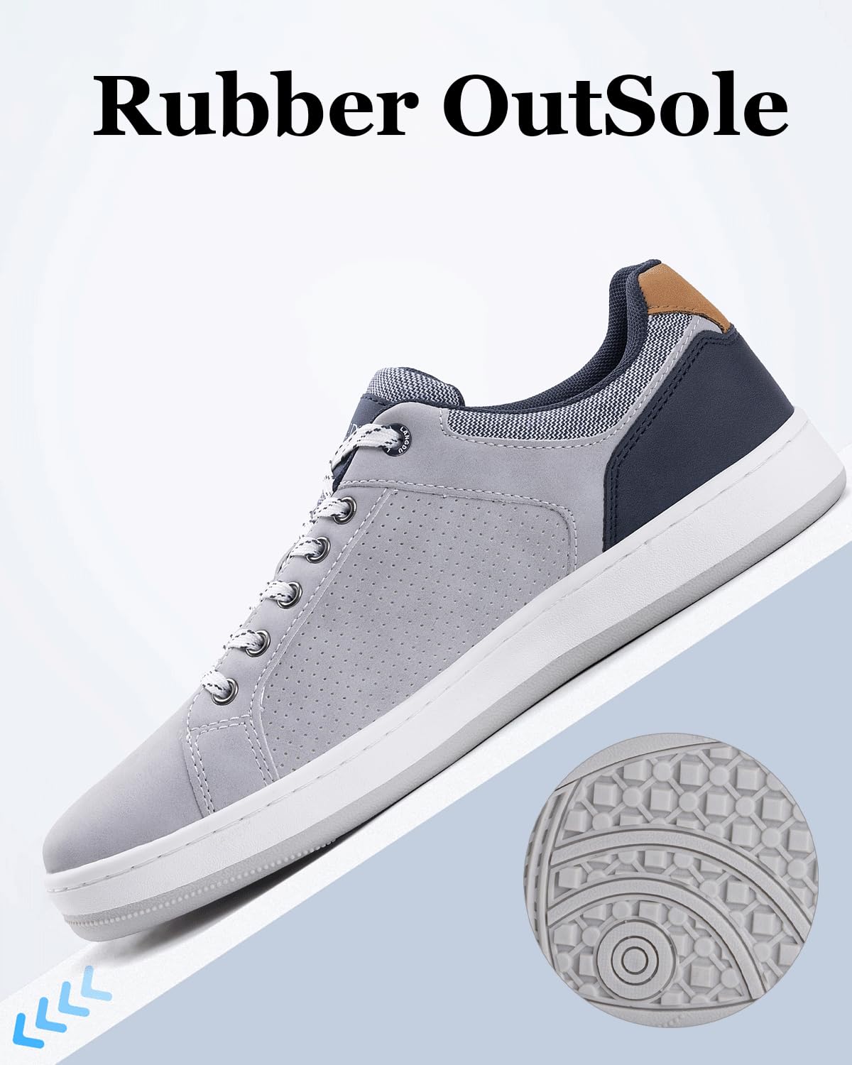 LANGDU Baskets Homme Chaussure Sneakers Marche Ville Casual Fitness Courtes Tennis Outdoor Business Chaussures Taille 41-46 EU