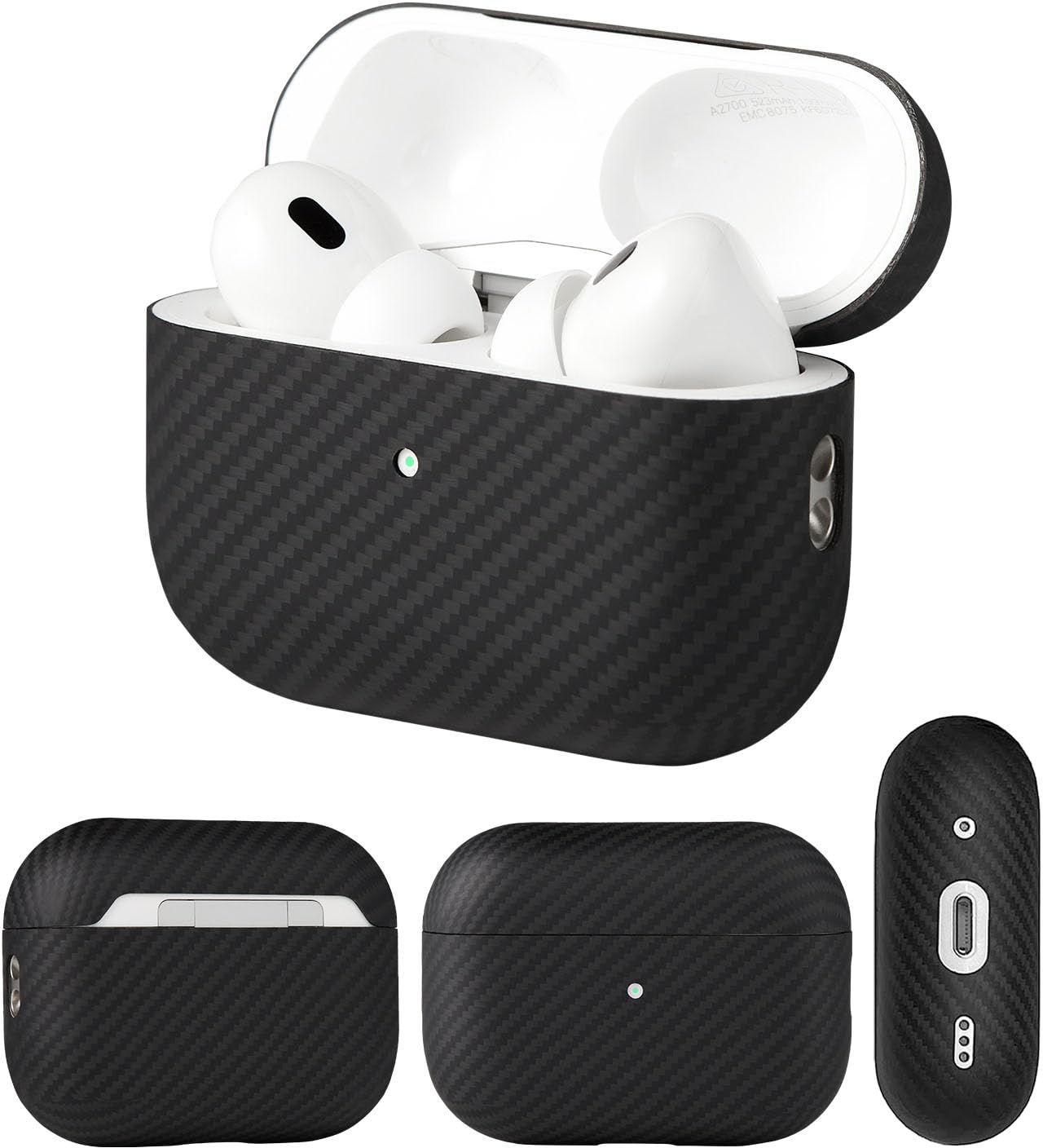 Amazon | AirPods Pro3 (第3世代) 専用 100%アラミド繊維製 保護ケース