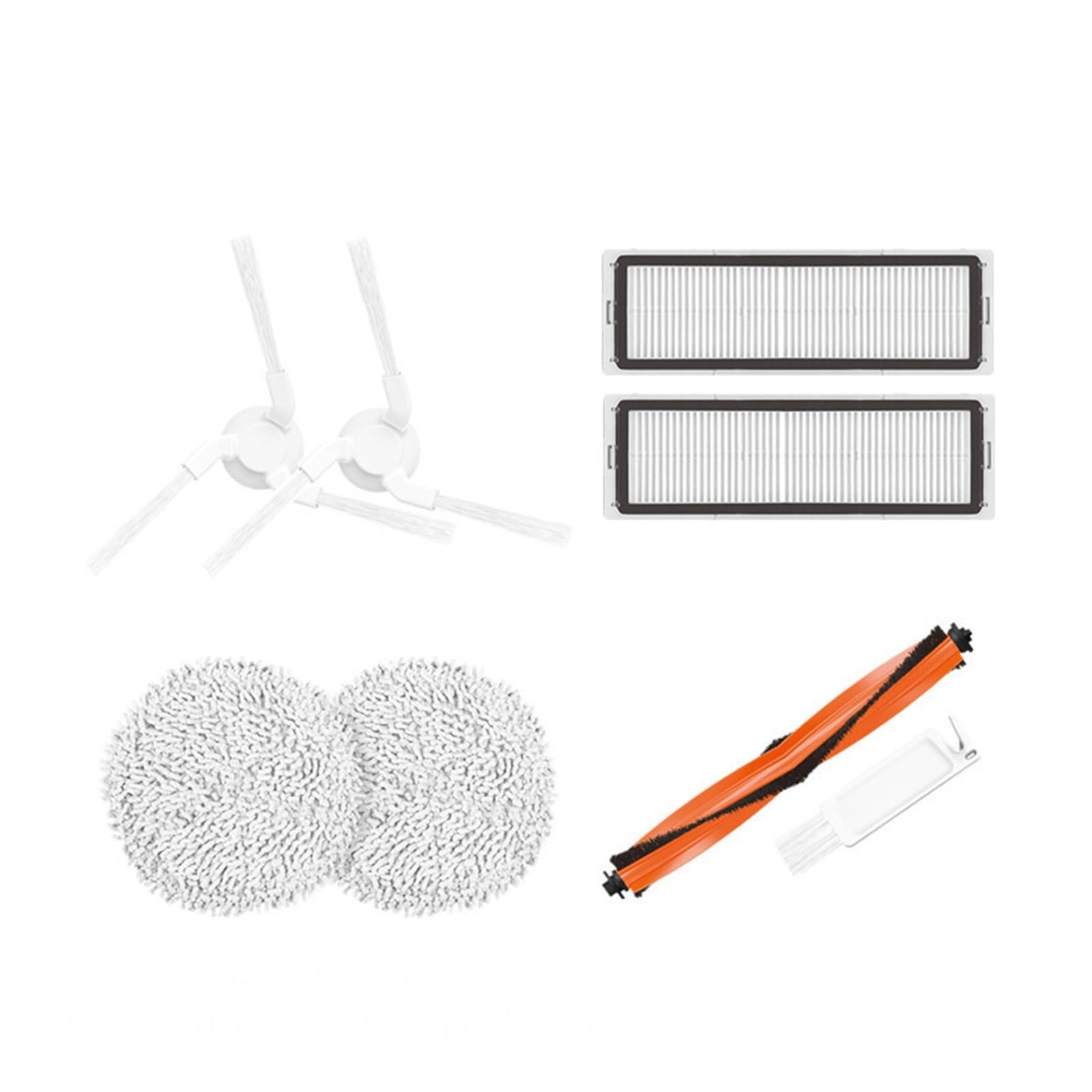 Compatible con mijia,STYTJ06ZHM, Robot aspirador autolimpiante Mop Pro, cepillo lateral principal, filtro, fregona, repuestos de limpiador(Pack 1)