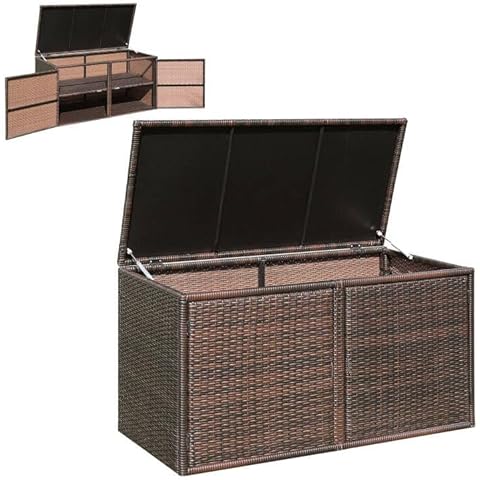 Giantex 88 Gallon Rattan Deck Box Cover