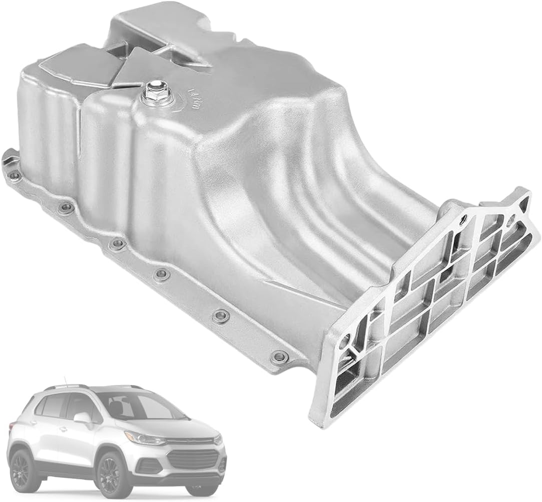 Stamped Steel Engine Oil Pan with Drain Plug FIT 2011-2016 Chevrolet Cruze Sonic Trax FIT Buick Encore 1.4L Turbo 25196122