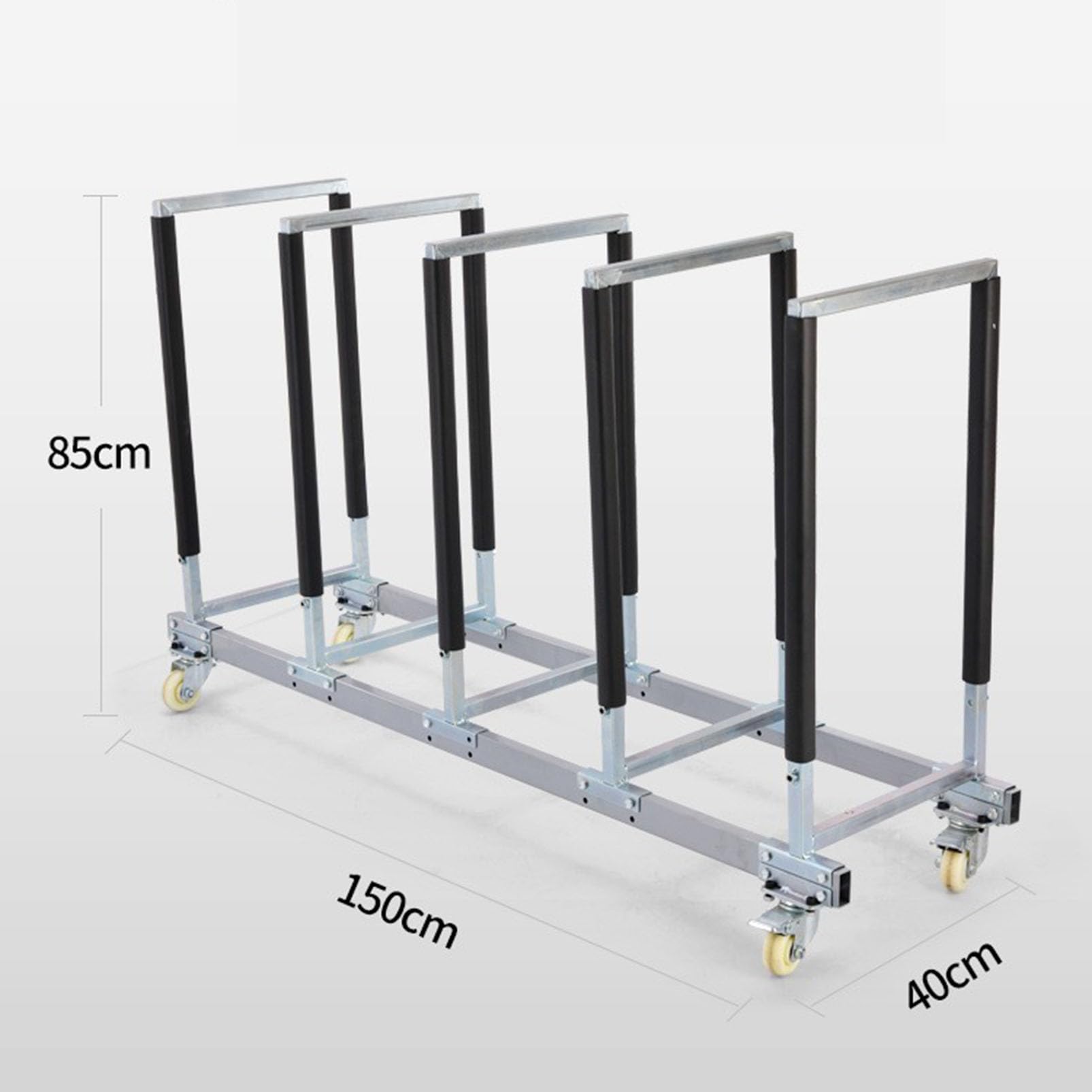 Estante de almacenamiento de neumáticos resistente, organizador rodante para neumáticos de coche, soporte de ruedas de metal, estante móvil de almacenamiento de neumáticos para taller y garaje