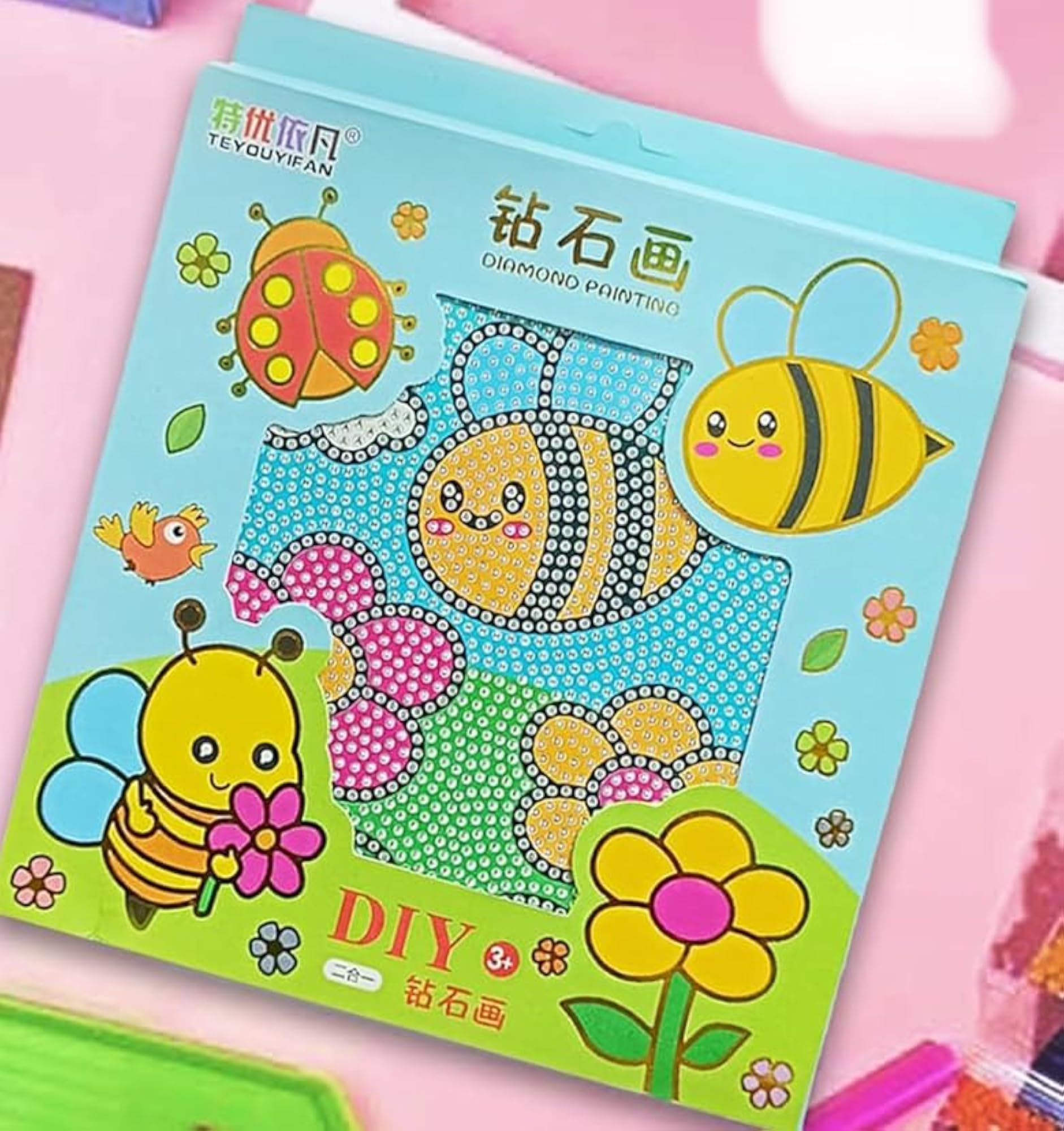 DIY Diamond Painting Kit with Frame for Kids & Adults, Art & Craft Set