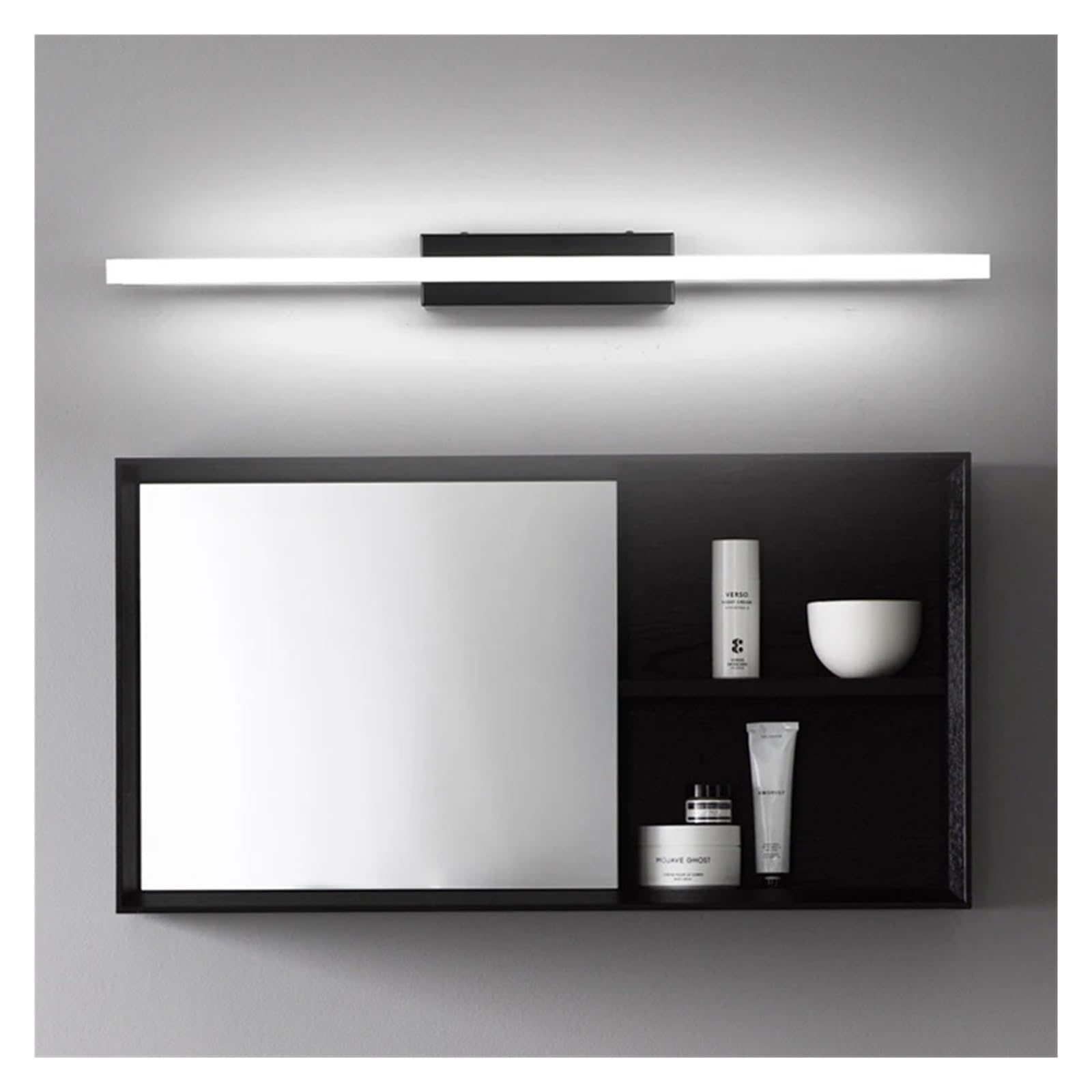 Dekoracja wnętrz LED Kinkiet 9W 12W Akrylowy Klosz Lampa Łazienka Sypialnia Toaletka Wystrój domu(Cool White,S-40CM)