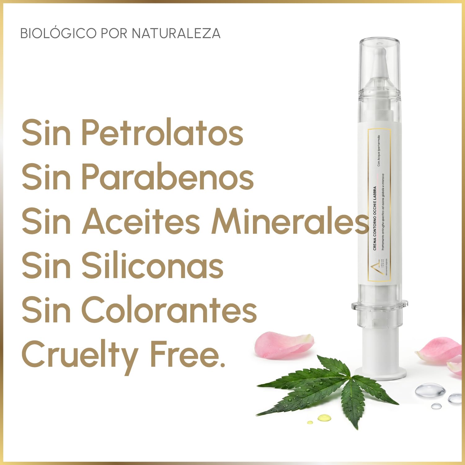 Contorno de Ojos Antiarrugas Mujer y Hombre - Crema Antiojeras y Bolsas BIO | 20 ml Crema Efecto Rellenador de Arrugas, Contorno de Labios Código de Barras Hidratante y Corrector de Ojeras