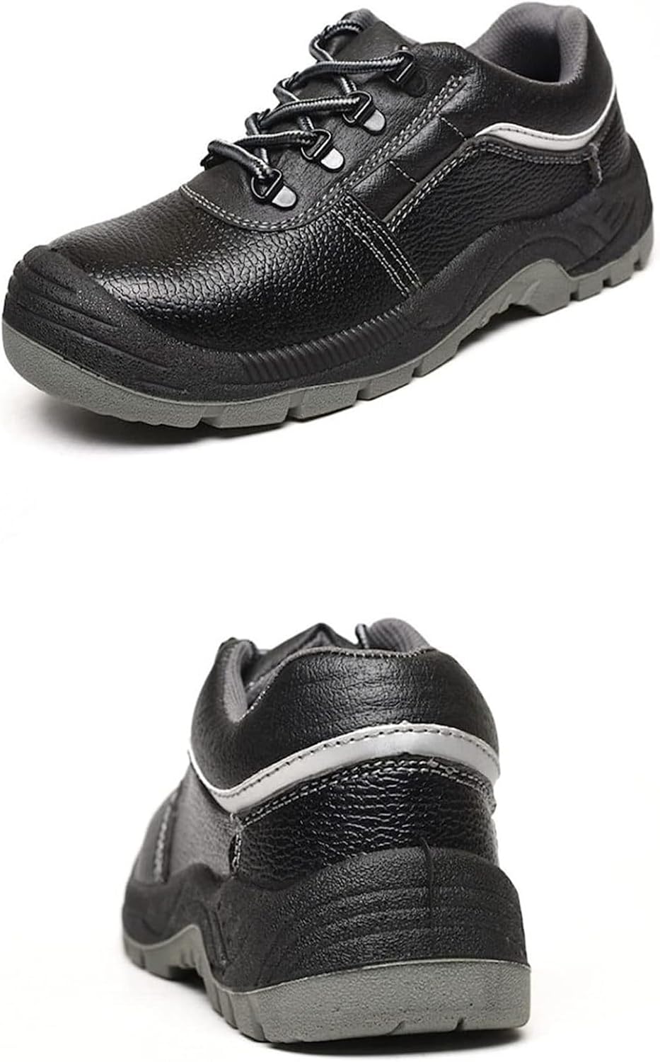 [LOKLNEYK] 安全靴 鋼製先芯入り レザー あんぜん靴 スチールつま先 牛革 防砂 踏み抜き防止 セーフティシューズ メンズ